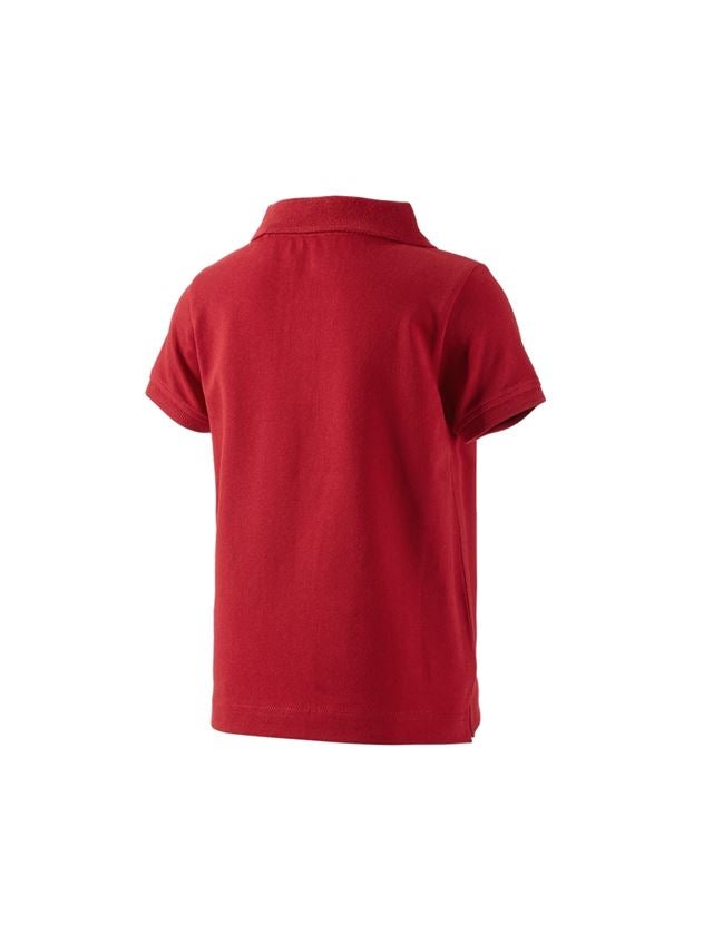 Shirts & Co.: e.s. Polo-Shirt cotton stretch, Kinder + feuerrot 1