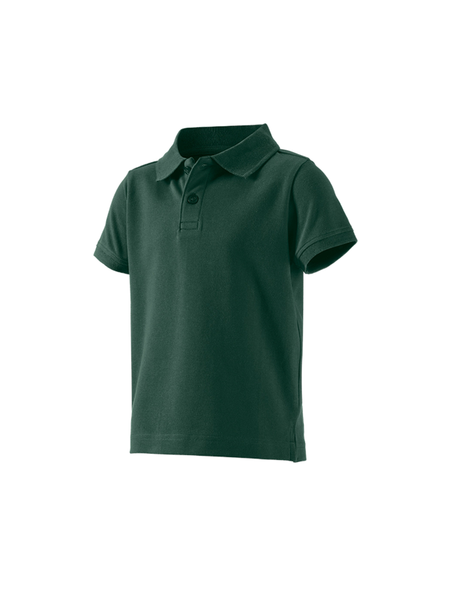Themen: e.s. Polo-Shirt cotton stretch, Kinder + grün