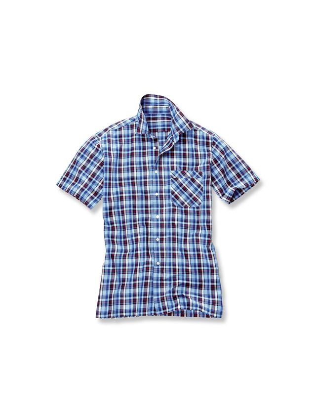 Shirts & Co.: Kurzarm-Hemd Rom + blau