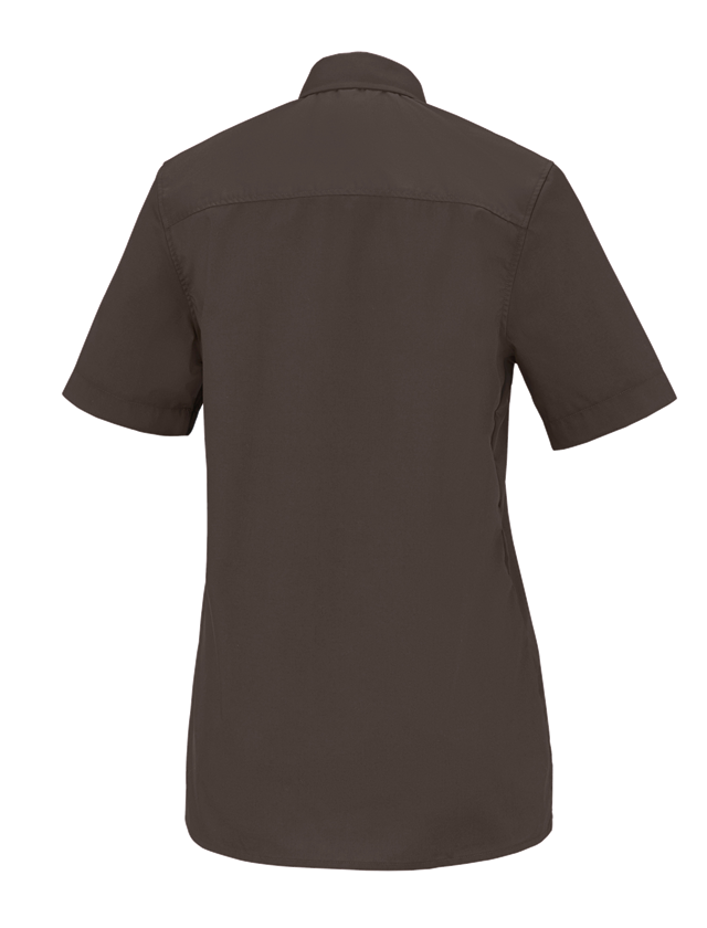 Shirts & Co.: e.s. Servicebluse kurzarm + kastanie 1