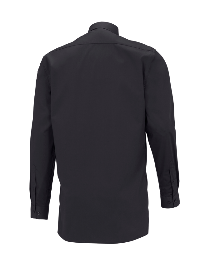 Shirts & Co.: e.s. Servicehemd langarm + schwarz 1