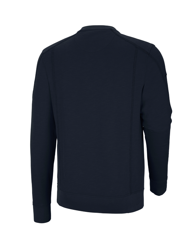 Installateur / Klempner: Sweatshirt cotton slub e.s.roughtough + nachtblau 2