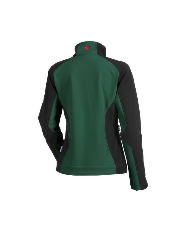 Jacken: Damen Softshelljacke dryplexx® softlight + grün/schwarz 3