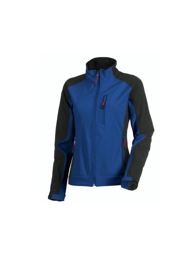 Jacken: Damen Softshelljacke dryplexx® softlight + kornblau/schwarz 2