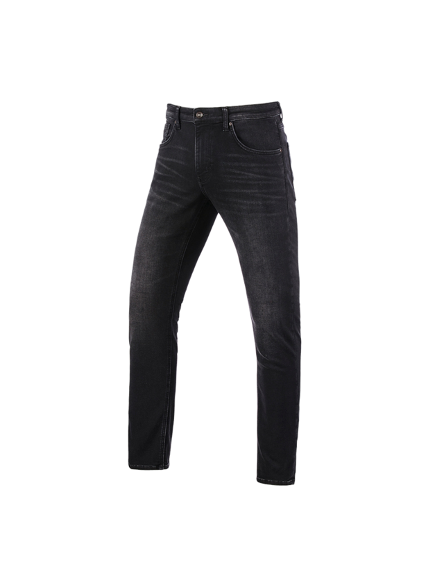Hosen: e.s. 5-Pocket-Jeans Jog-Denim + blackwashed