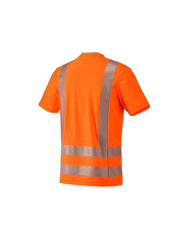 Shirts & Co.: e.s. Warnschutz Funktions T-Shirt + warnorange 1