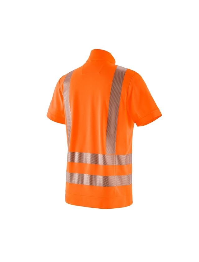 Themen: e.s. Warnschutz Funktions ZIP-T-Shirt UV + warnorange 1