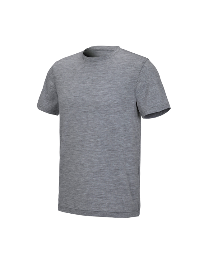 Shirts & Co.: e.s. T-Shirt Merino light + graumeliert 2