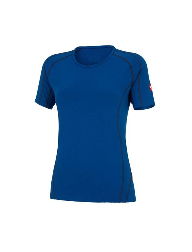 Funktionsunterwäsche: e.s. Funktions-T-Shirt clima-pro, warm, Damen + enzianblau 2