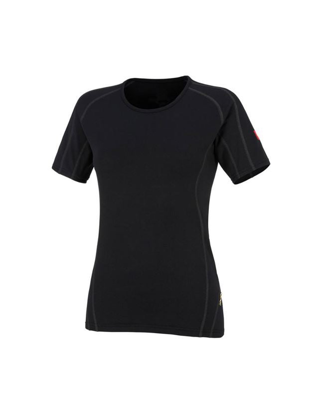 Kälte: e.s. Funktions-T-Shirt clima-pro, warm, Damen + schwarz 2