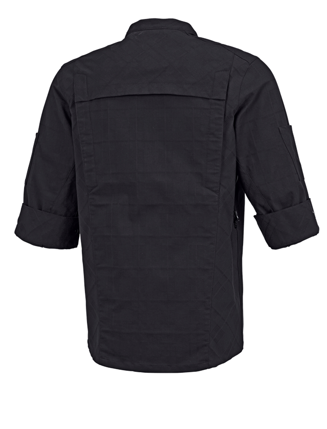 Shirts & Co.: Berufsjacke kurzarm e.s.fusion, Herren + schwarz 1