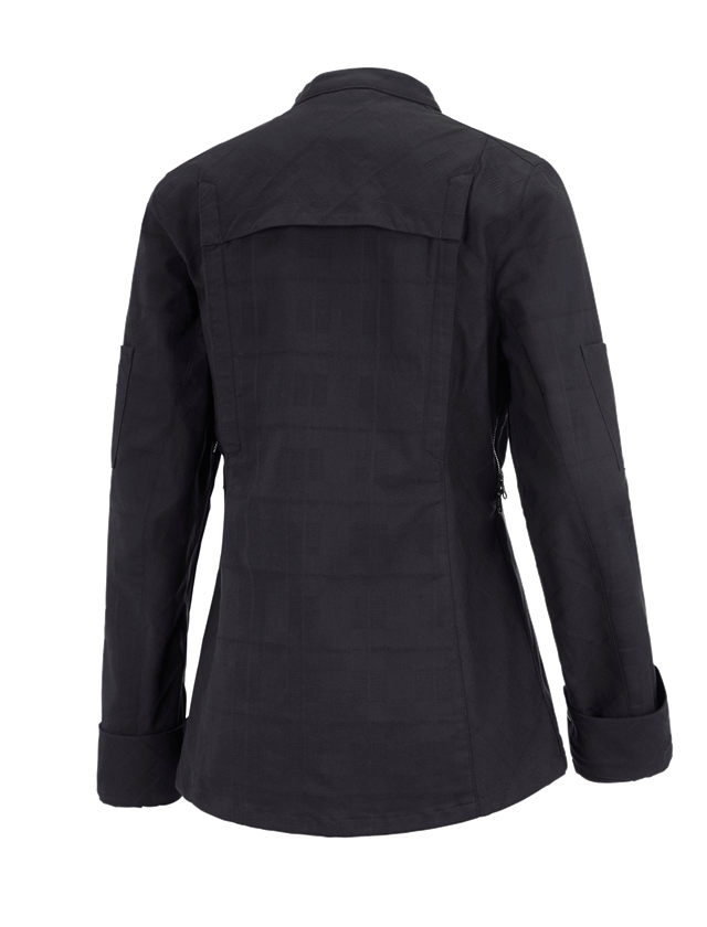 Shirts & Co.: Berufsjacke langarm e.s.fusion, Damen + schwarz 1