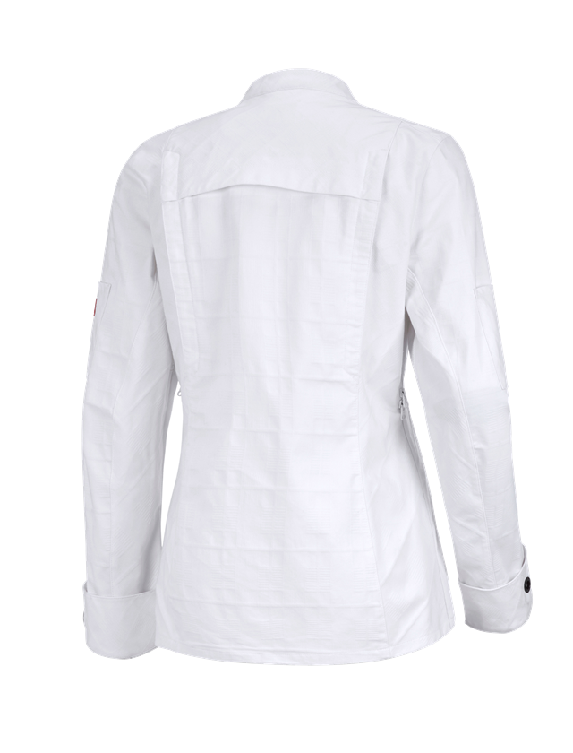 Jacken: Berufsjacke langarm e.s.fusion, Damen + weiß 1