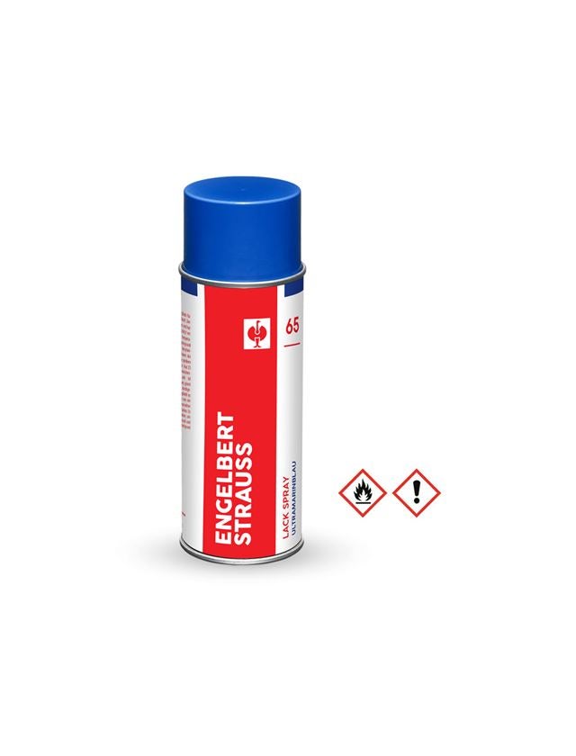 Sprays: e.s. Lackspray #65 + ultramarin blau