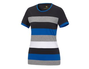 e.s. Piqué-Shirt cotton stripe, Damen
