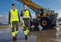 Warnschutz-Workwear Kollektion e.s.motion 24/7: Bundhosen in Kombination mit den Warnwesten.